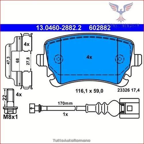 602882 kit pastiglie - pastiglie, pattini