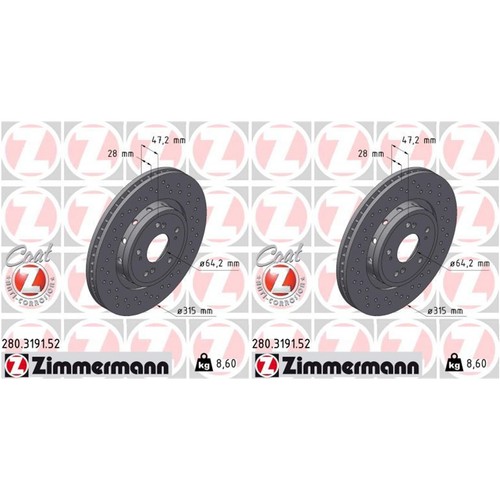 Dischi freno zimmermann - 2, 315